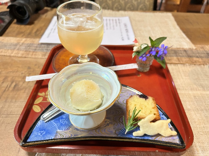 のうさぎカフェのデザート